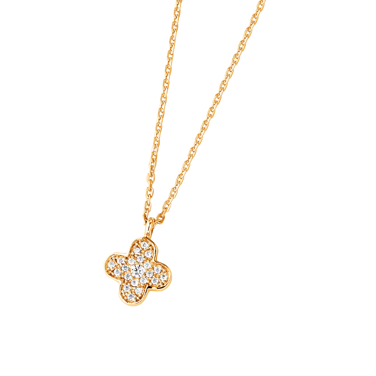 DOOSTI Damen Collier 333/- Gelbgold - Glück