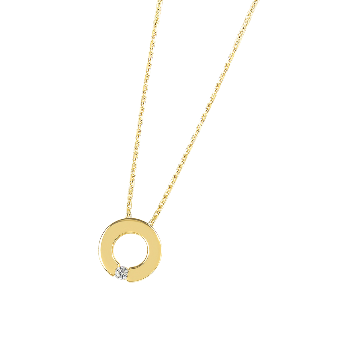 DOOSTI Damen Collier 333/- Gelbgold - Kreisglanz