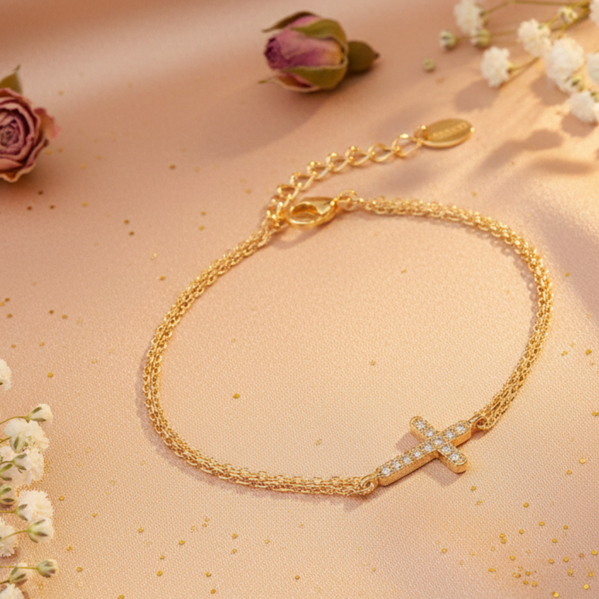 DOOSTI Damen Armband 333/- Gelbgold - Kreuz
