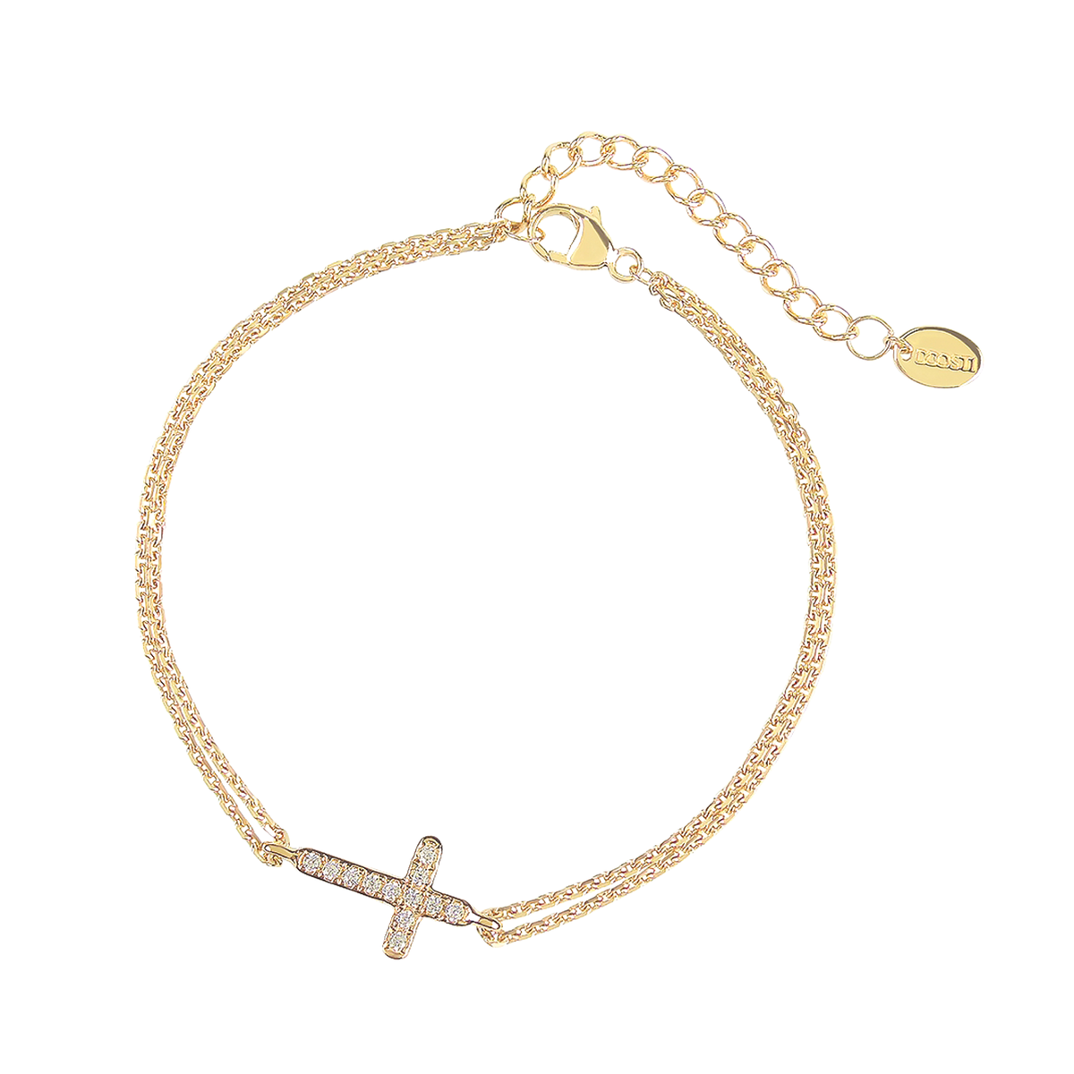 DOOSTI Damen Armband 333/- Gelbgold - Kreuz