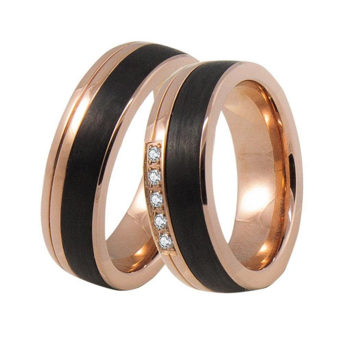 DOOSTI Partnerring / Trauring - TRUTH ROSE Carbon