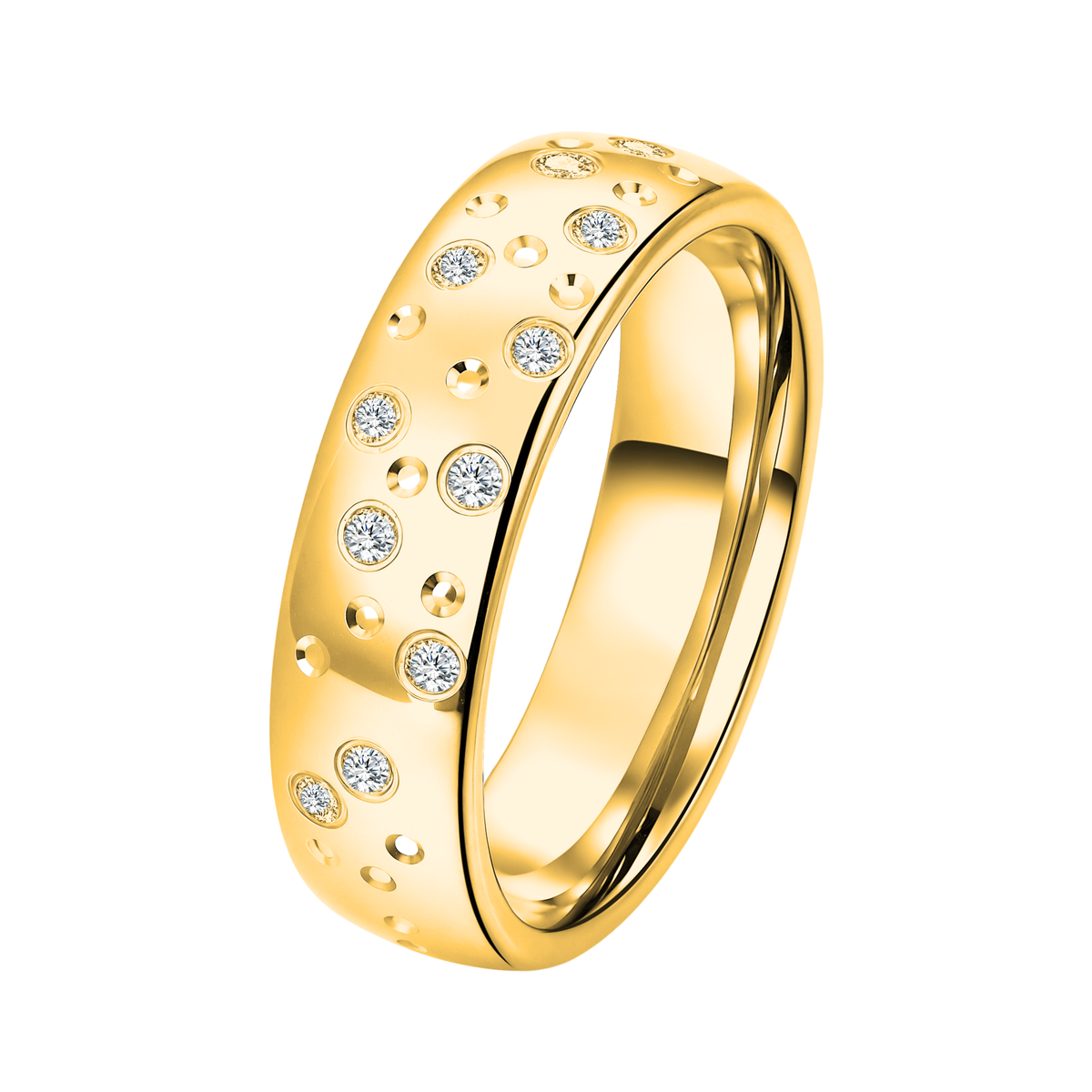 DOOSTI Partnerring / Trauring - STARRY SKY YELLOW