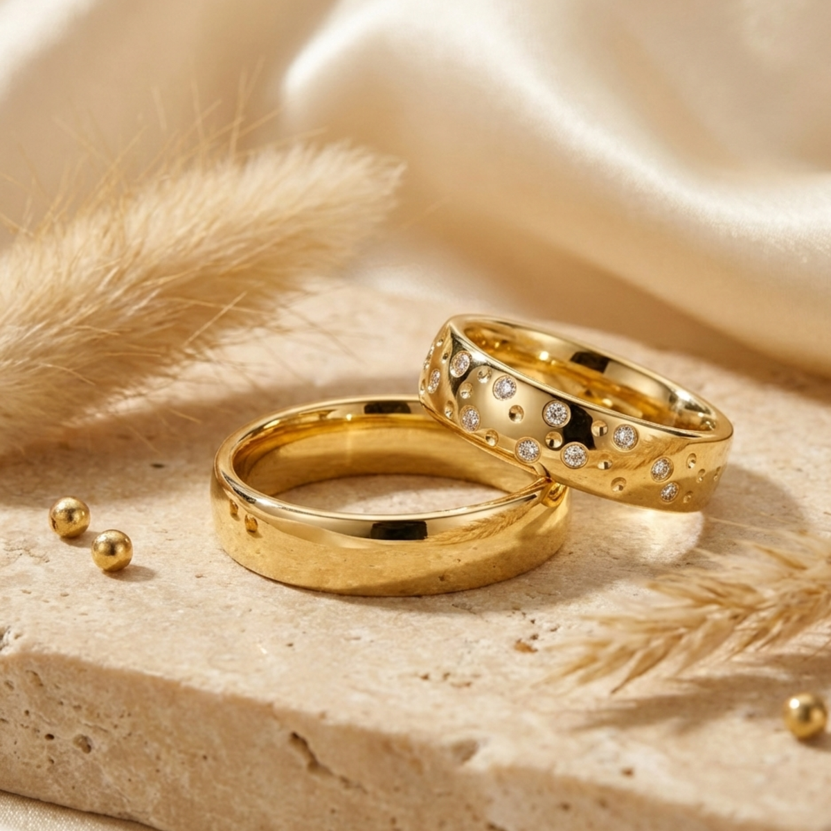 DOOSTI Partnerring / Trauring - STARRY SKY YELLOW