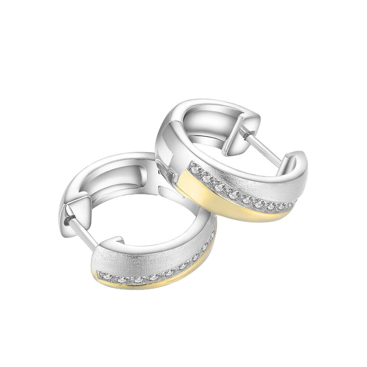 DOOSTI Damen Creolen 925/Silber - Eternal Yellow