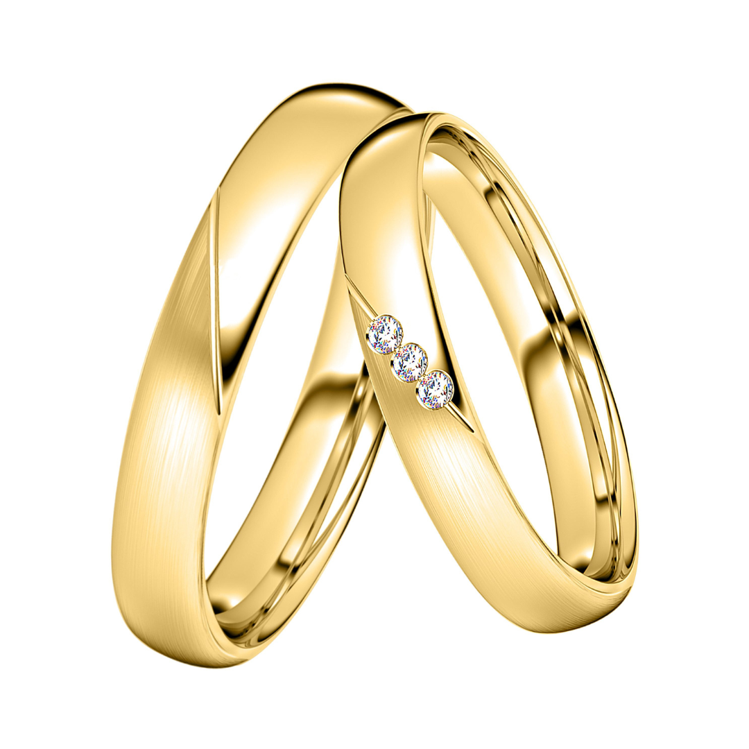 DOOSTI Partnerring / Trauring - SWEET YELLOW