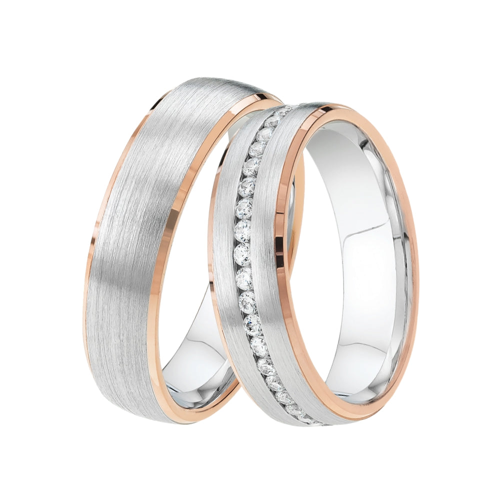 ANGEBOT Partnerringe LINE BICOLOR + Gratis Creolen
