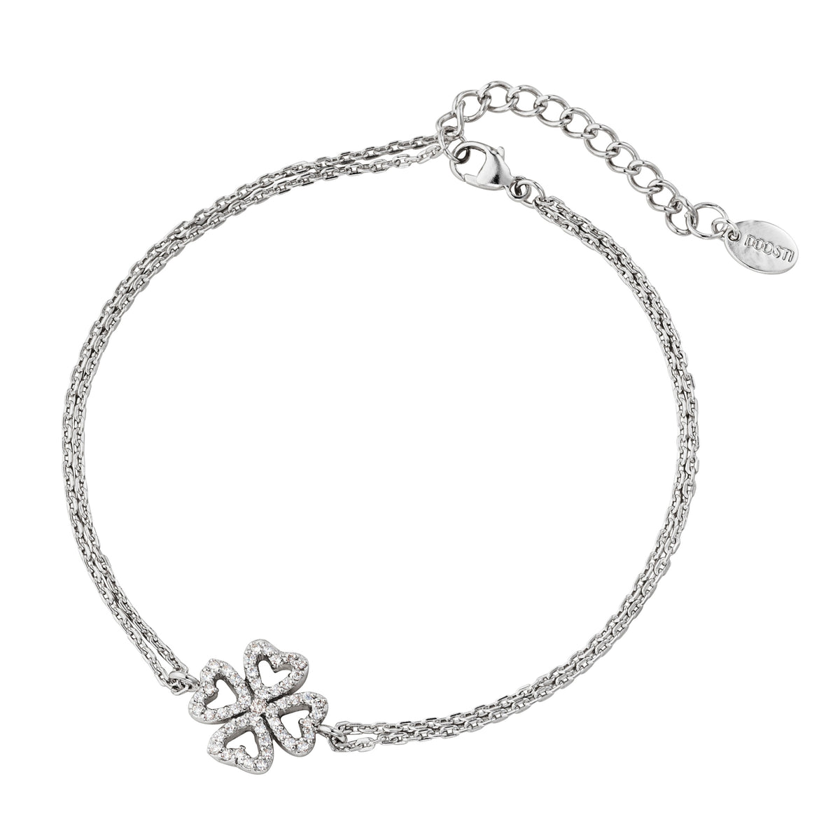 DOOSTI Damen Armband 925/Silber - Kleeblatt