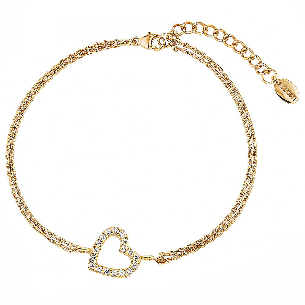 DOOSTI Damen Armband 925/Silber - Herzlinie