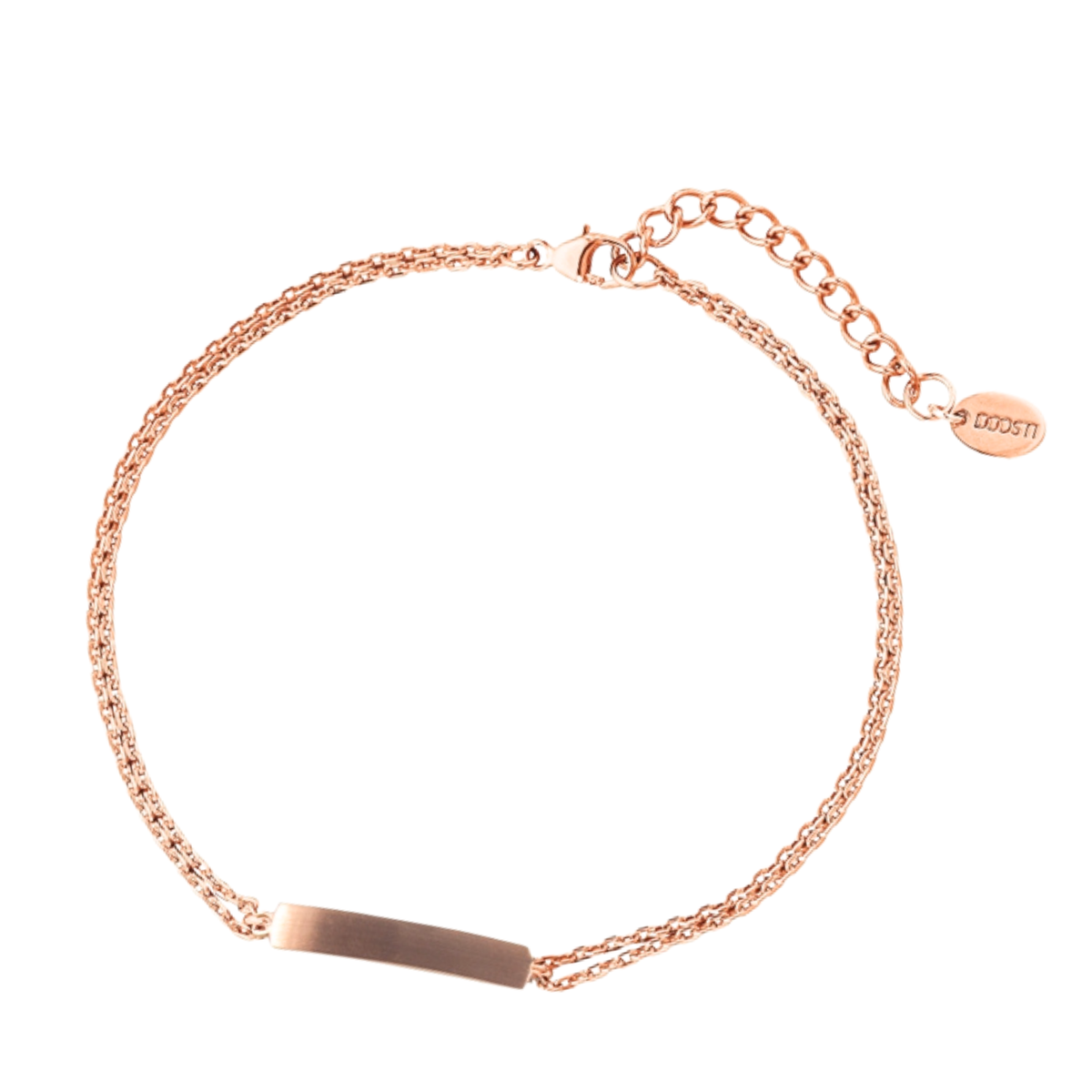DOOSTI Damen Armband 925/Silber - Ident Zwei (inkl. Gratis Gravur)