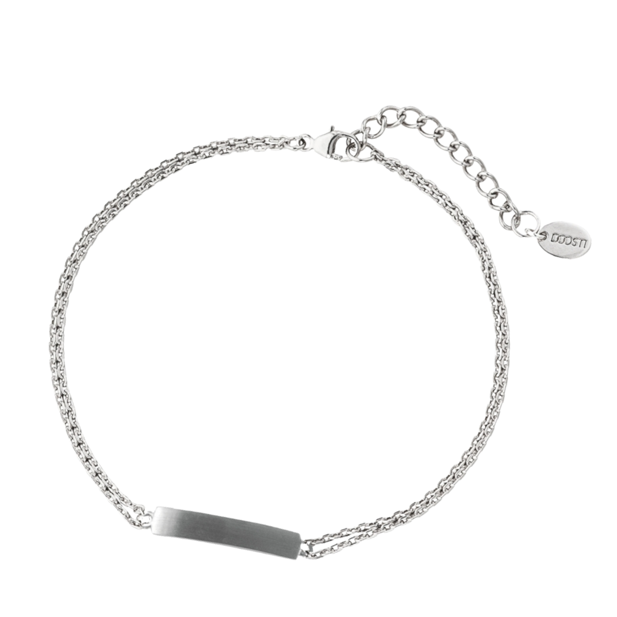DOOSTI Damen Armband 925/Silber - Ident Zwei (inkl. Gratis Gravur)