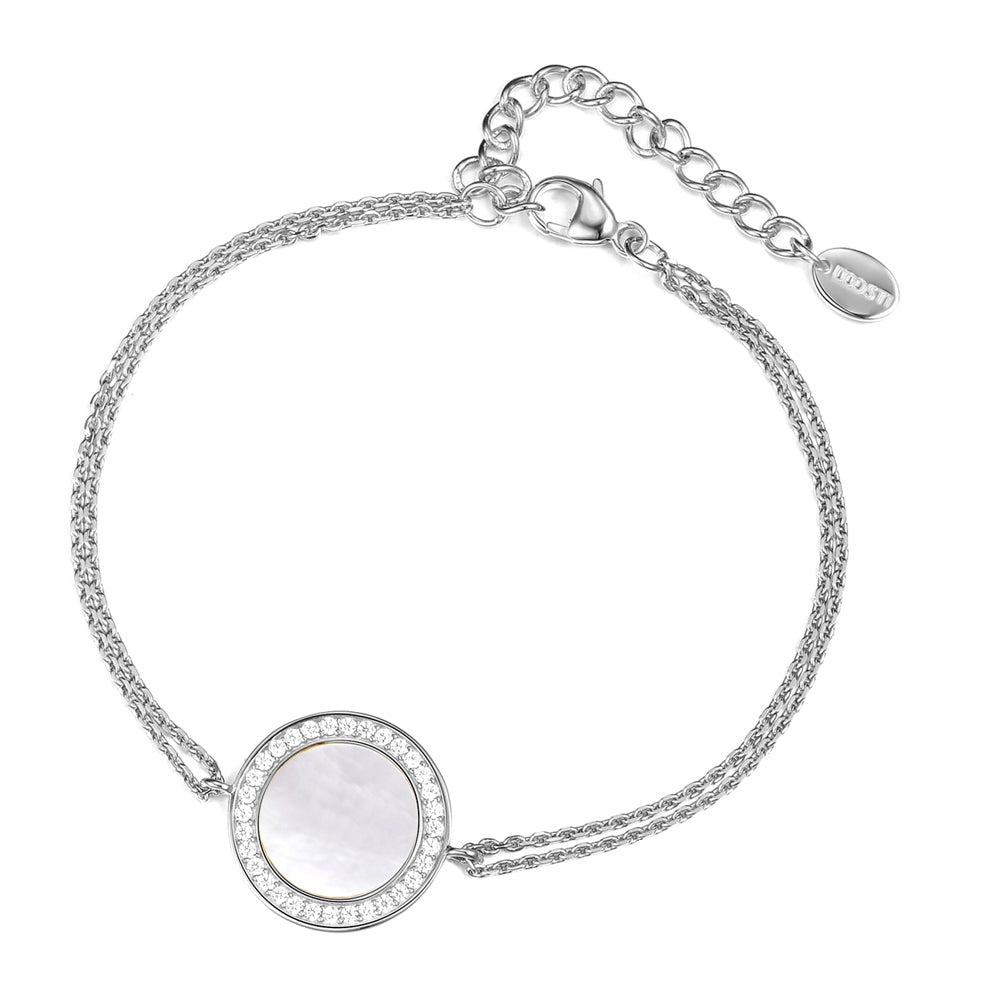 DOOSTI Damen Armband 925/Silber - Perlmutt