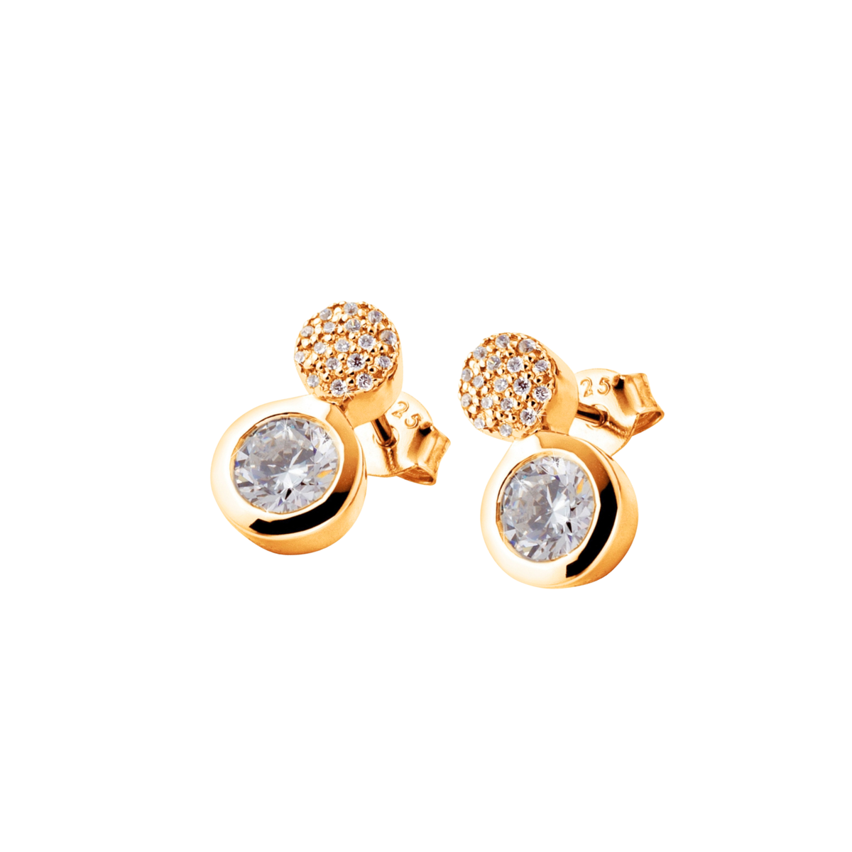 DOOSTI Damen Ohrstecker 925/Silber - Kreisduett