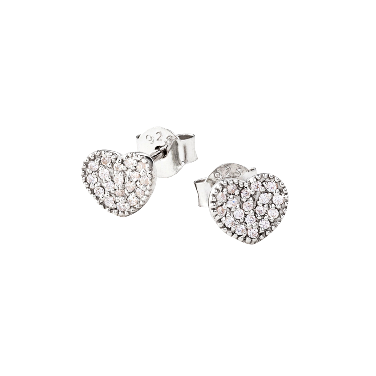 DOOSTI Damen Ohrstecker 925/Silber - Herz