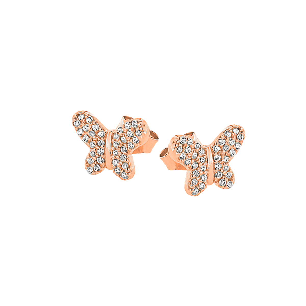 DOOSTI Damen Ohrstecker 925/Silber - Schmetterling