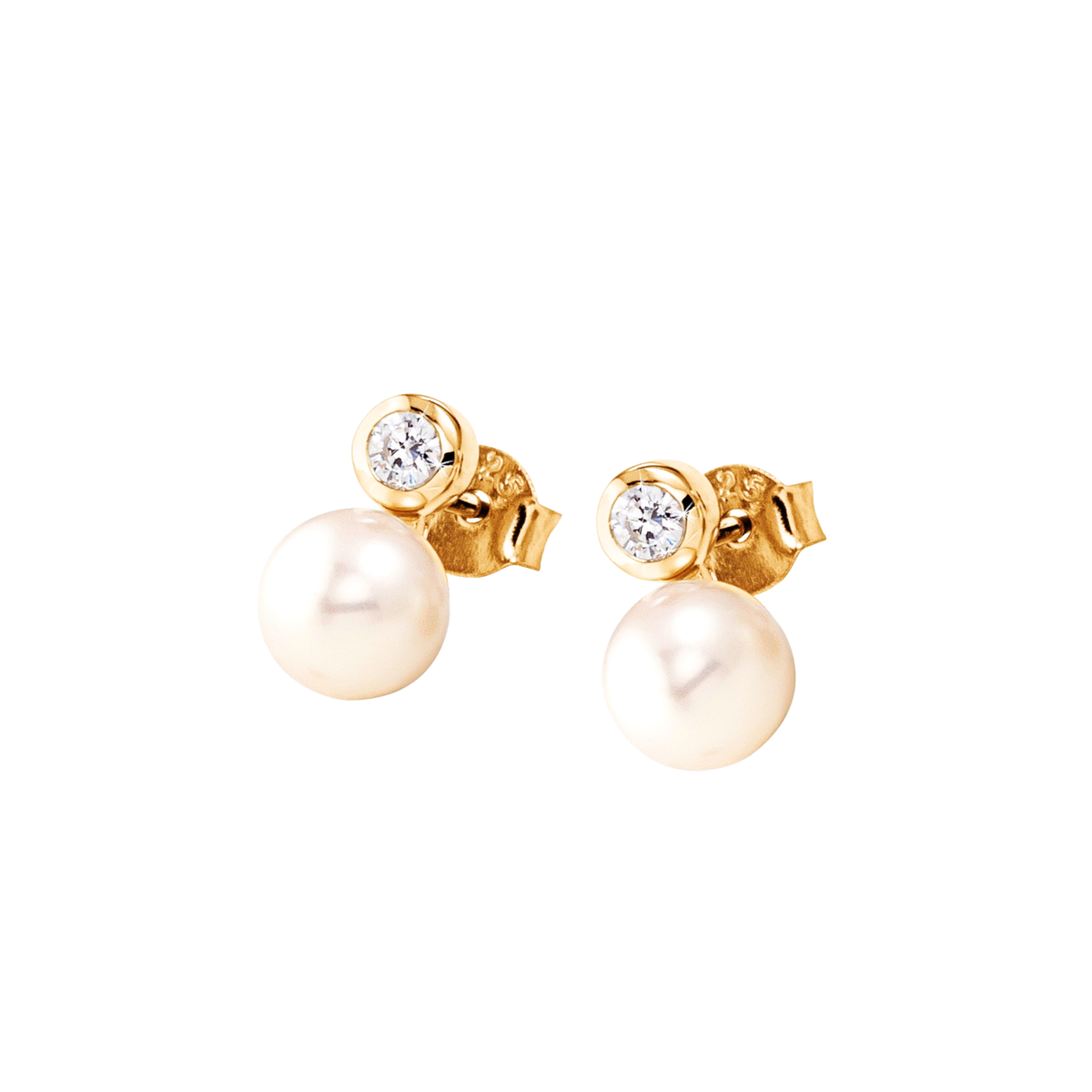 DOOSTI Damen Ohrstecker 925/Silber - Perle