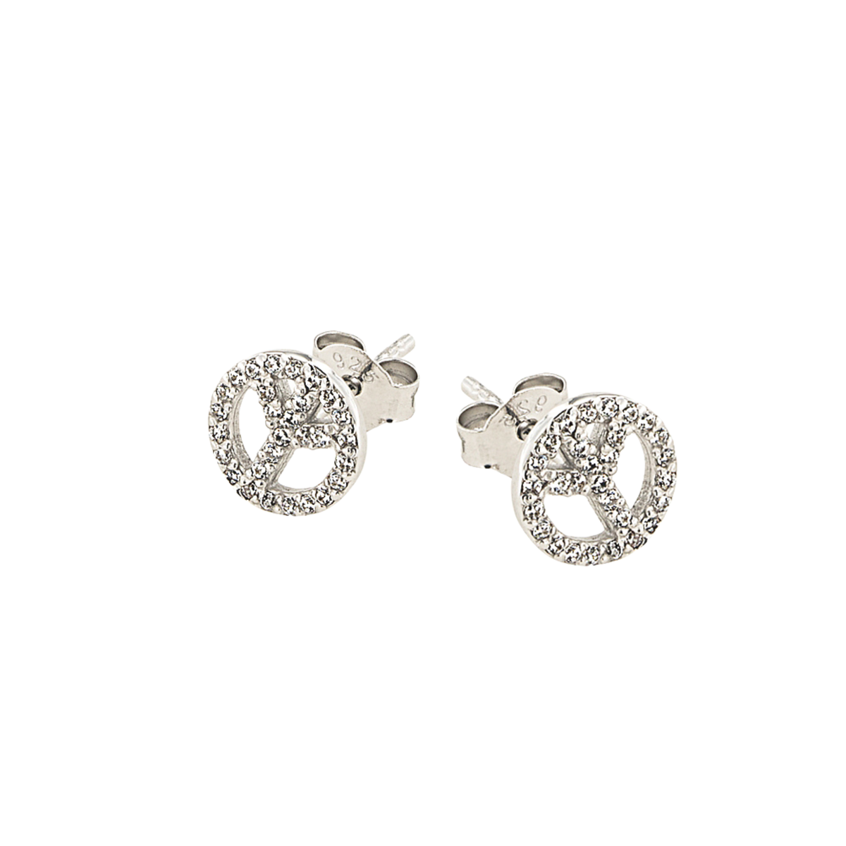 DOOSTI Damen Ohrstecker 925/Silber - Peace