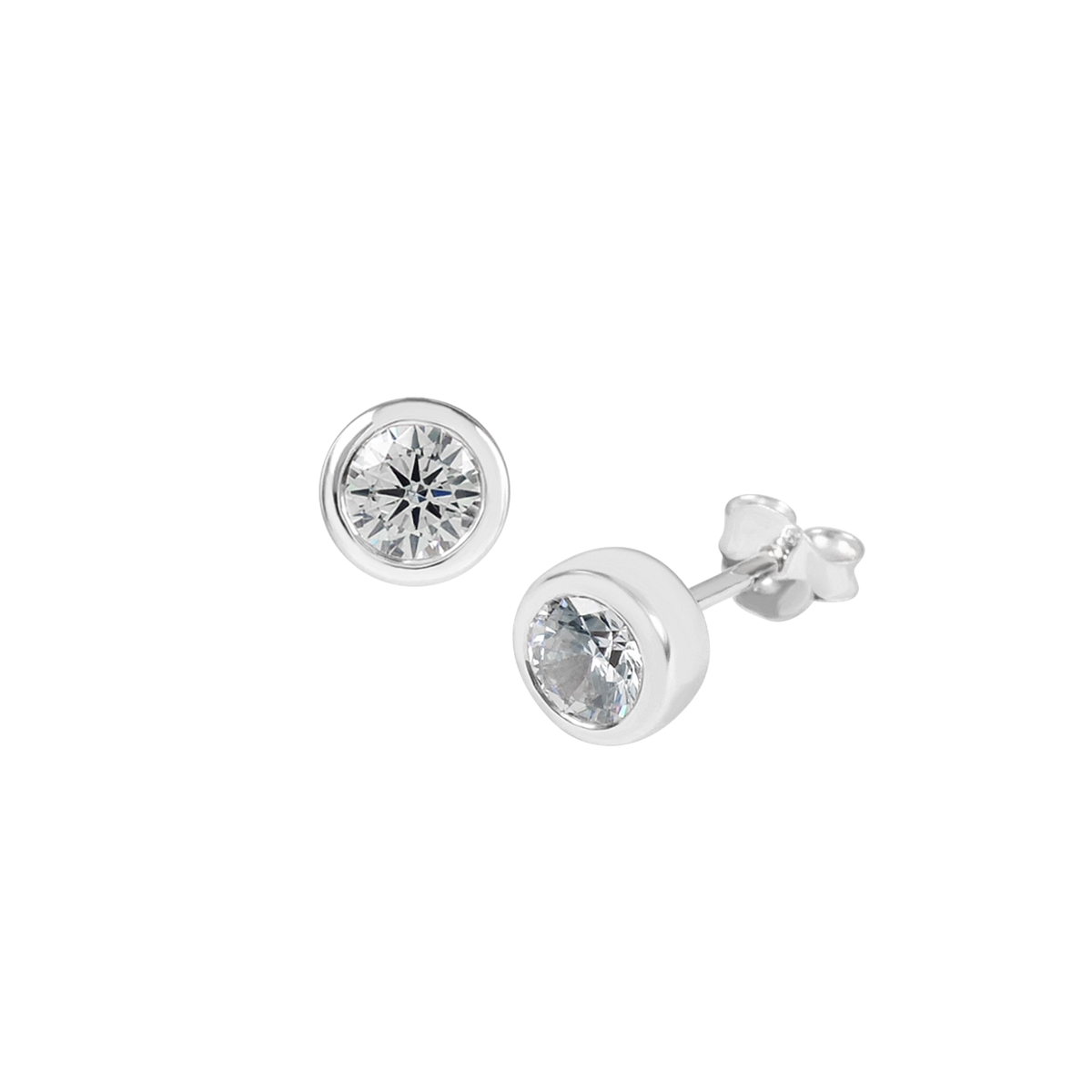 DOOSTI Damen Ohrstecker 925/Silber - Glanzpunkt
