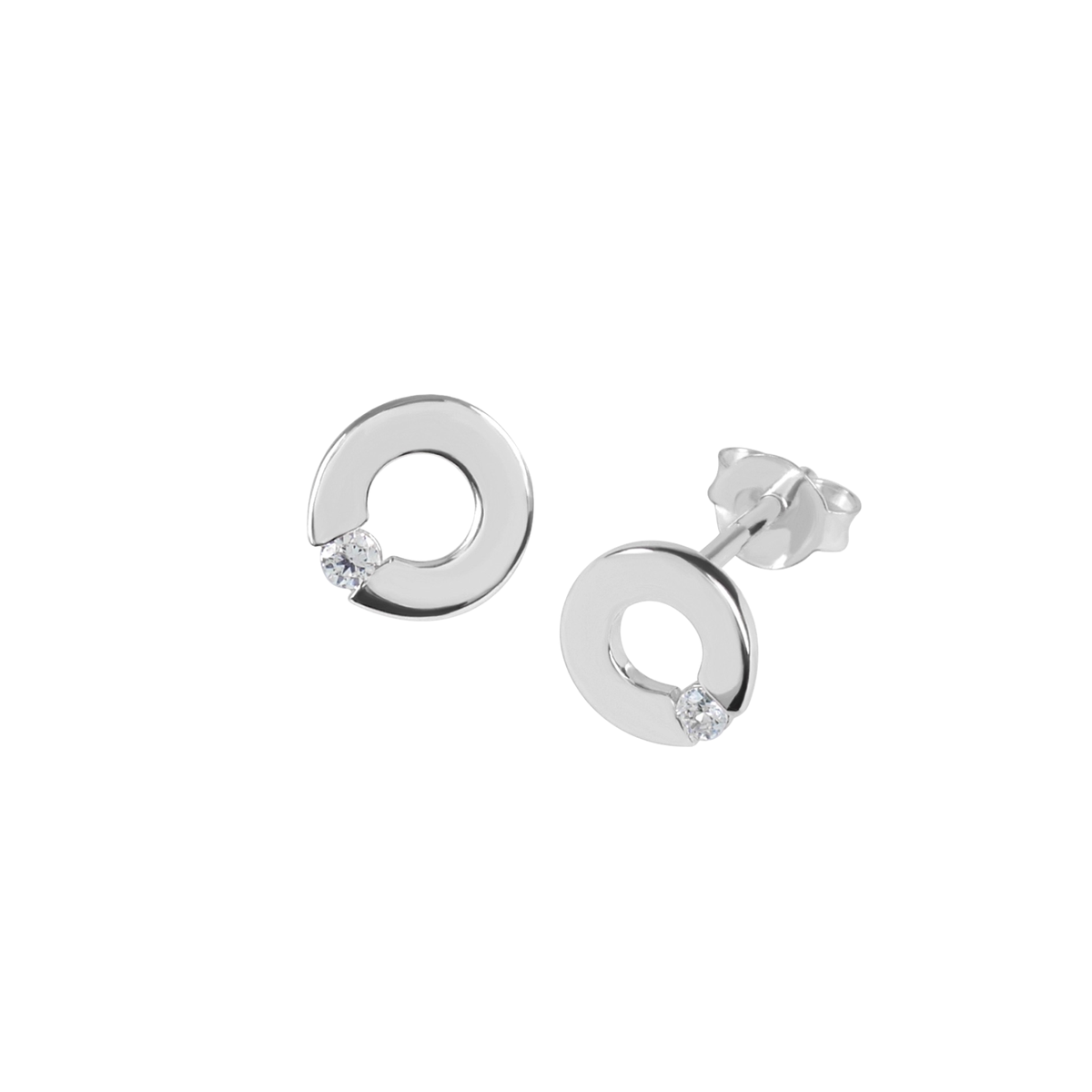 DOOSTI Damen Ohrstecker 925/Silber - Kreisglanz