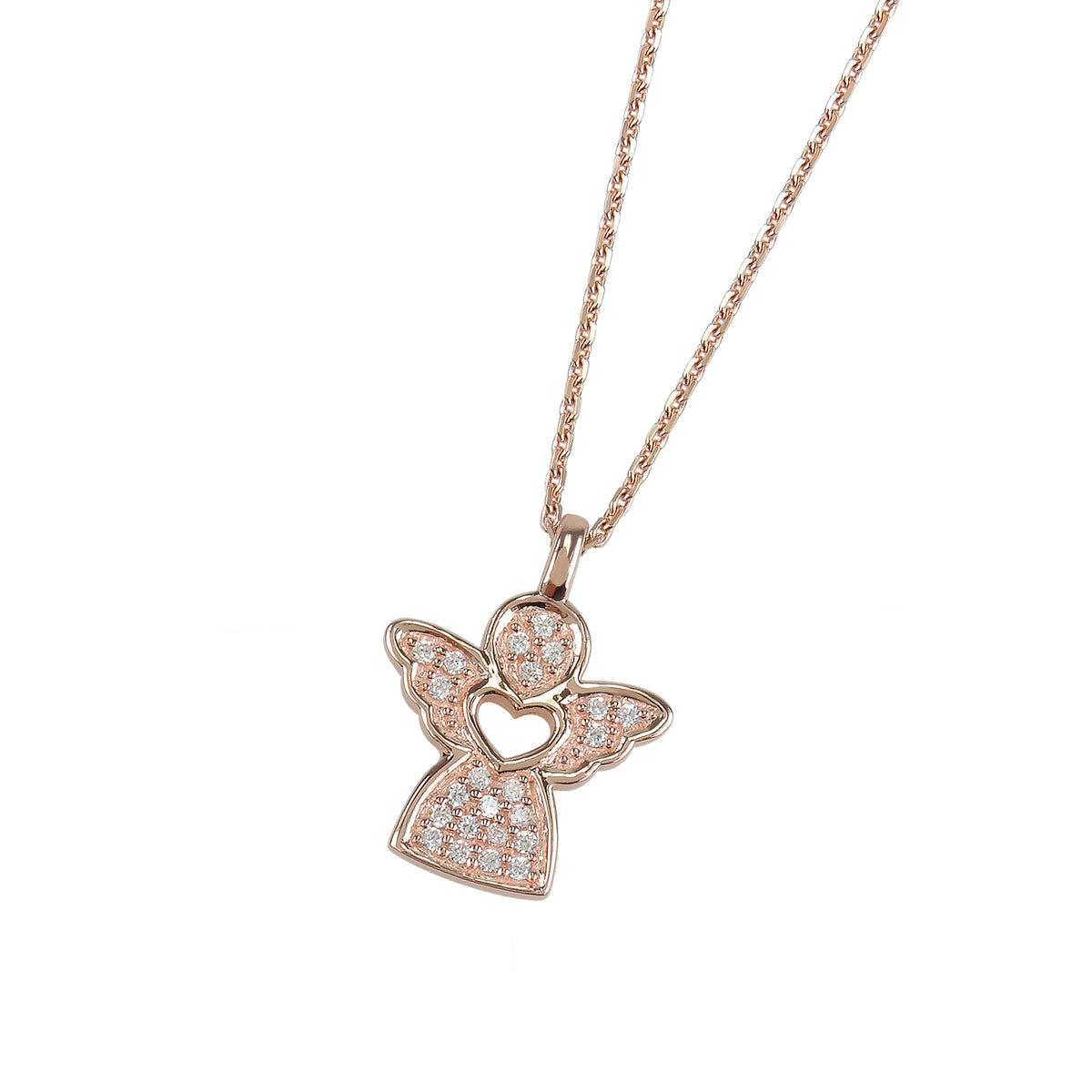 DOOSTI Damen Collier 925/Silber - Engelherz