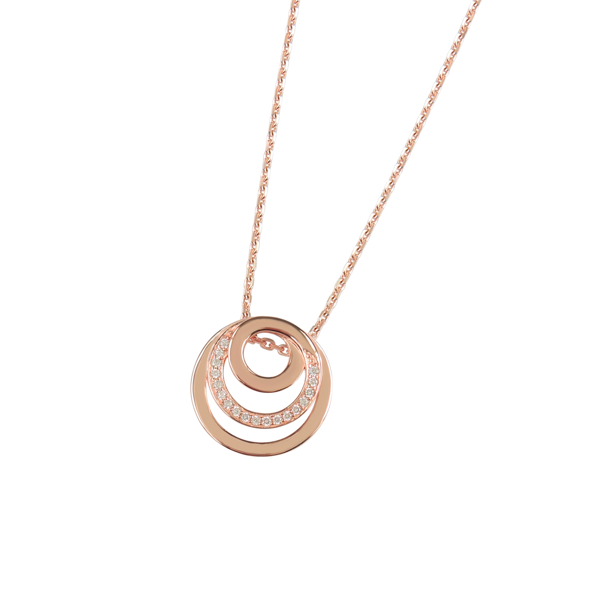 DOOSTI Damen Collier 925/Silber - Dreikreis