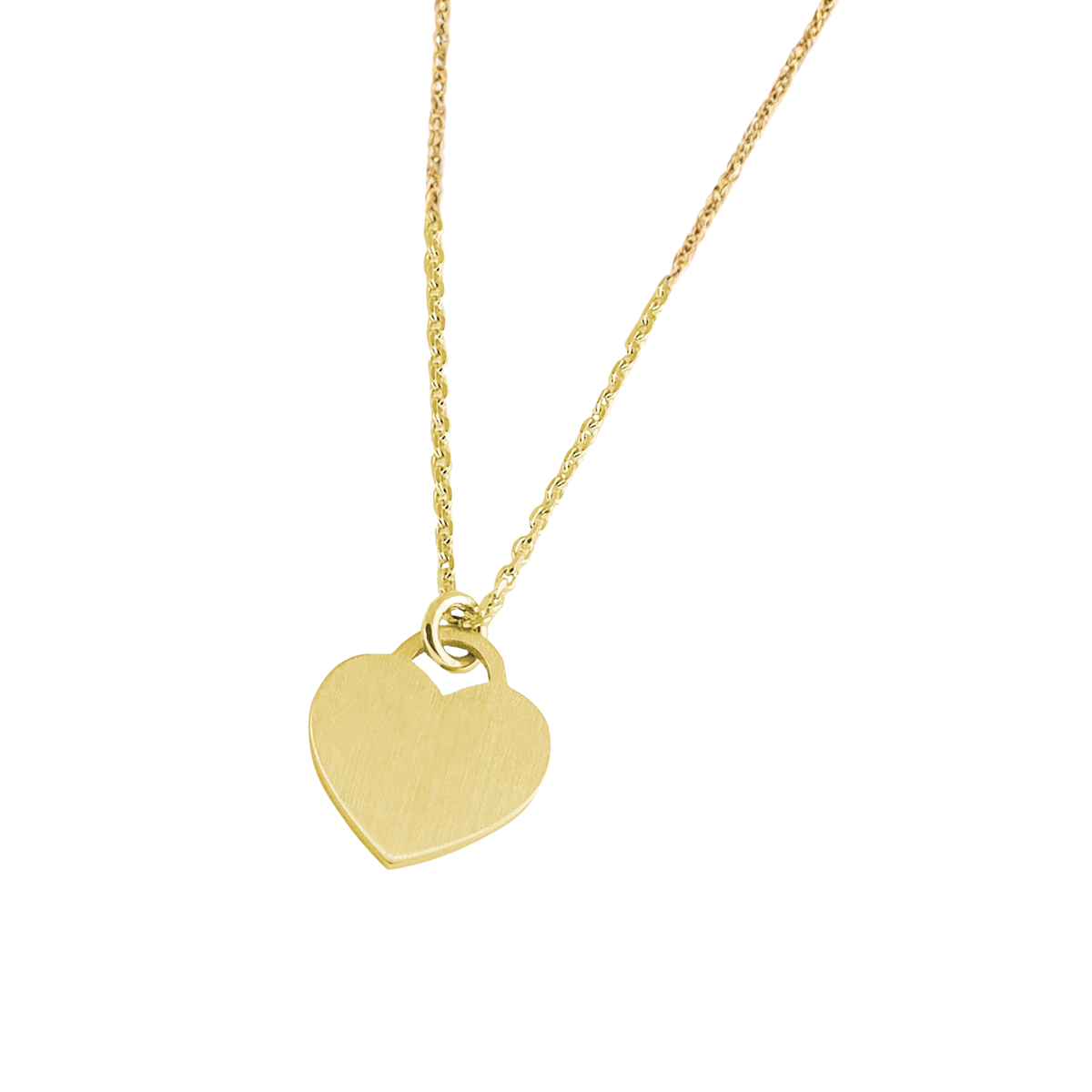DOOSTI Damen Collier 925/Silber - Herz Platte (inkl. Gratis Gravur)