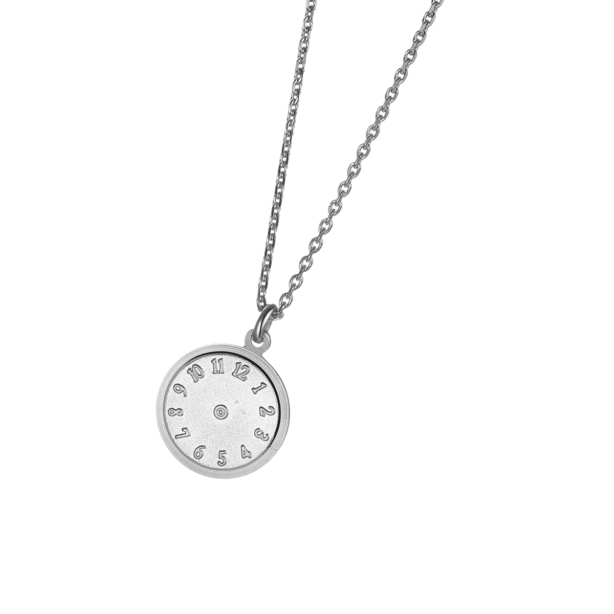 DOOSTI Damen Collier 925/Silber - Geburtsuhr (inkl. Gratis Gravur)