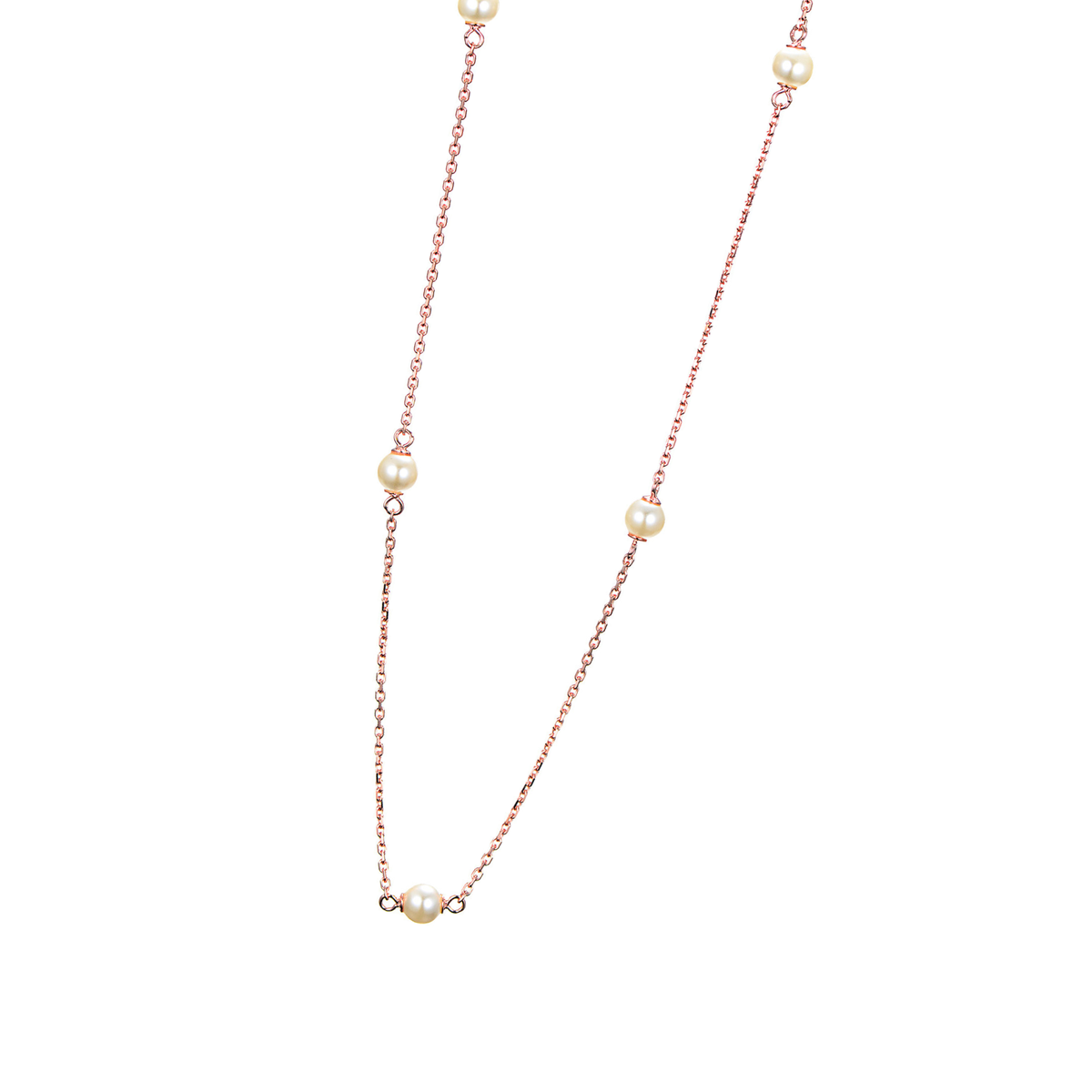 DOOSTI Damen Collier 925/Silber - Fünf Perlen