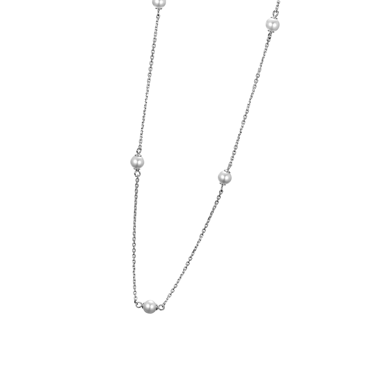 DOOSTI Damen Collier 925/Silber - Fünf Perlen