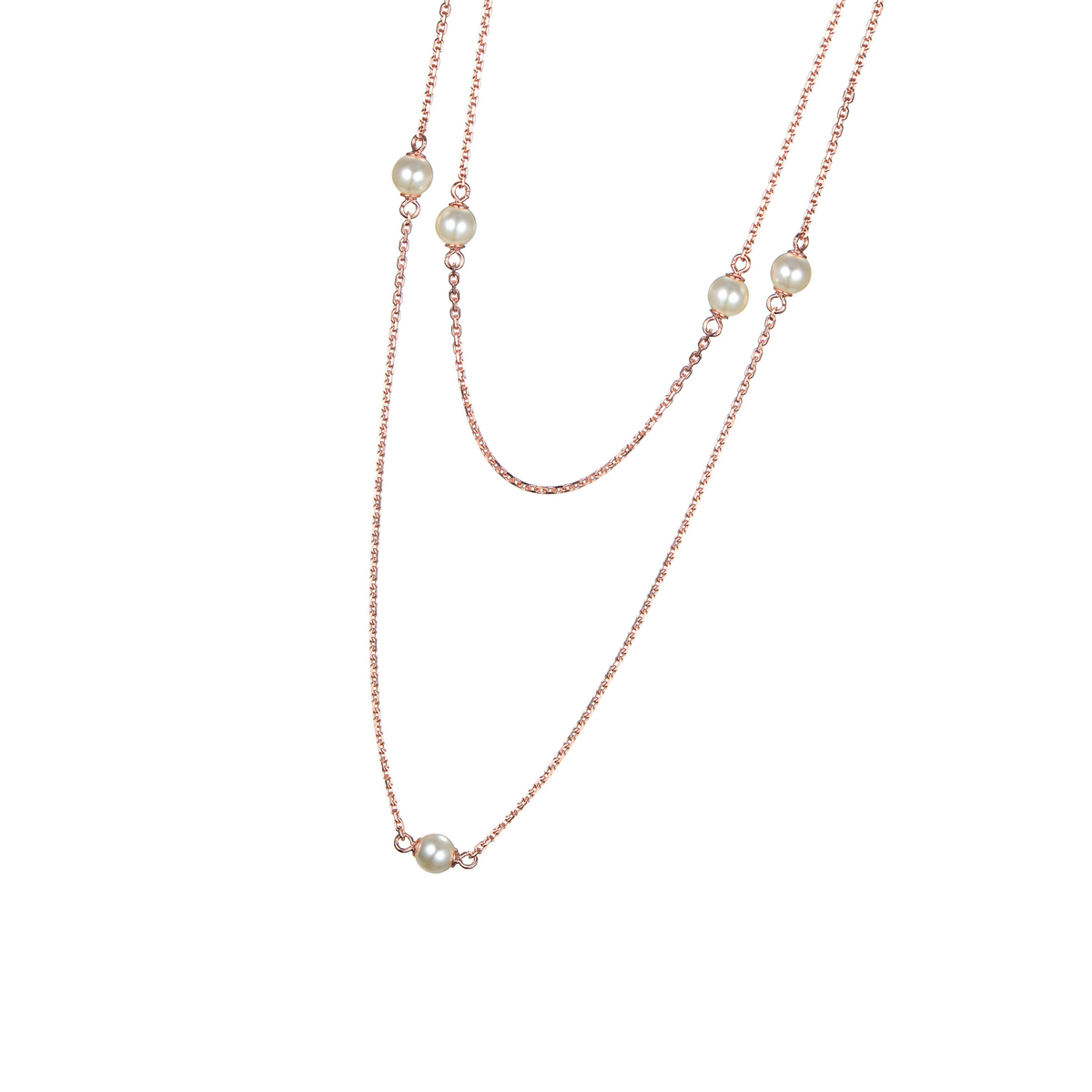 DOOSTI Damen Collier 925/Silber - Zehn Perlen