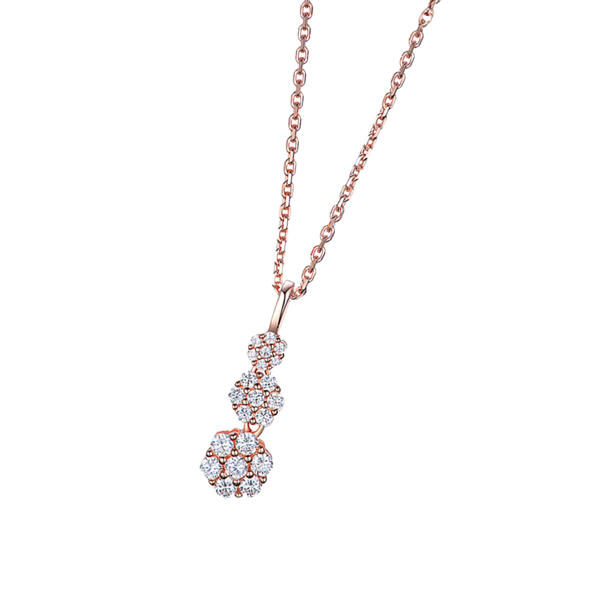 DOOSTI Damen Collier 925/Silber - Blütenlicht
