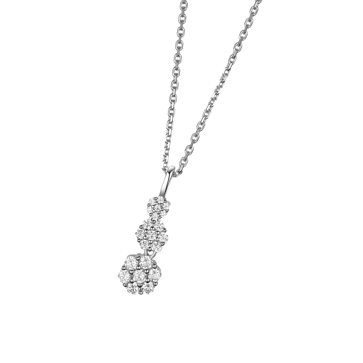 DOOSTI Damen Collier 925/Silber - Blütenlicht