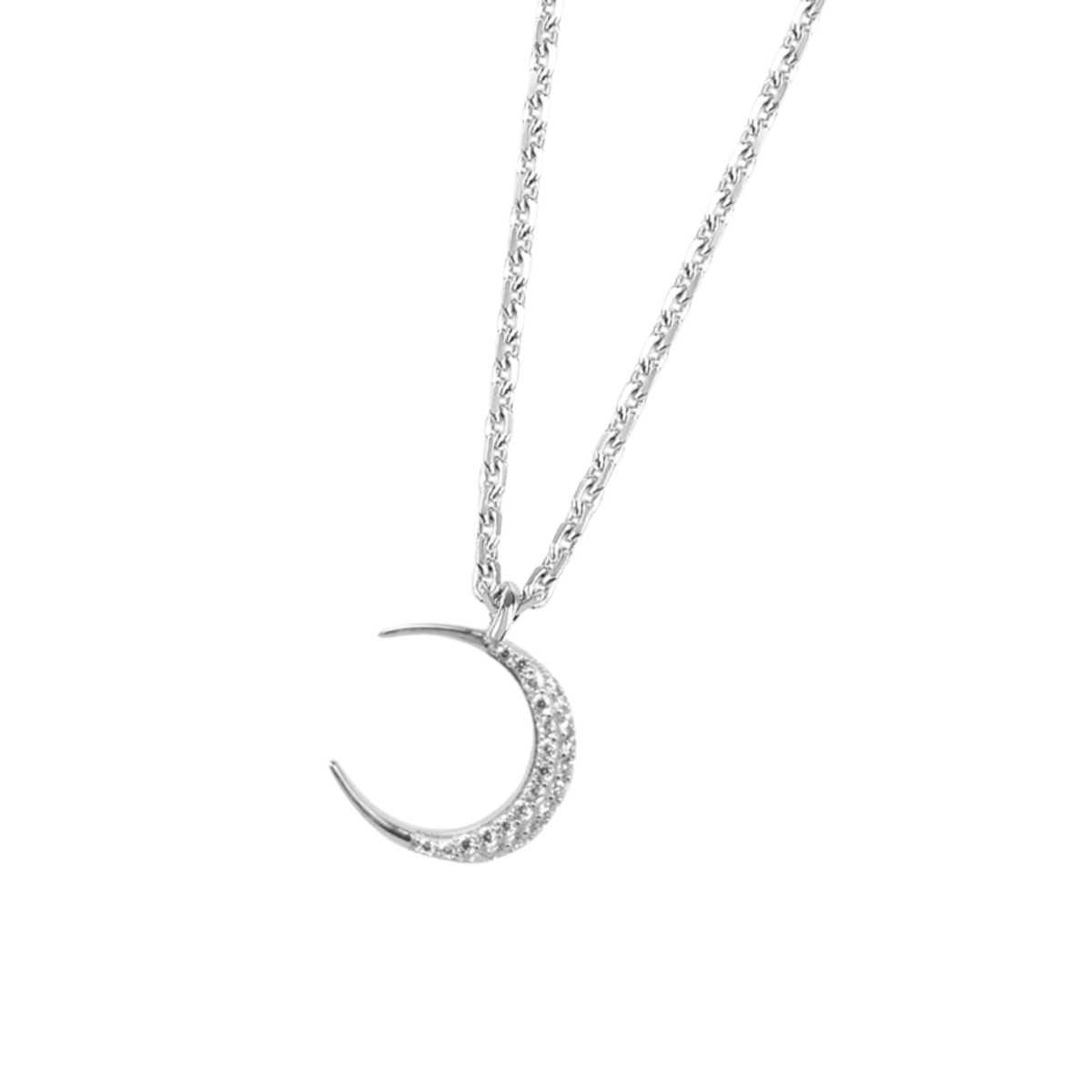 DOOSTI Damen Collier 925/Silber - Halbmond