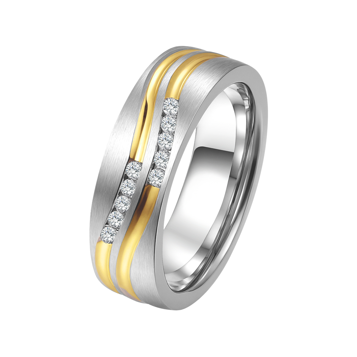 DOOSTI Partnerring / Trauring - DUOLINE YELLOW