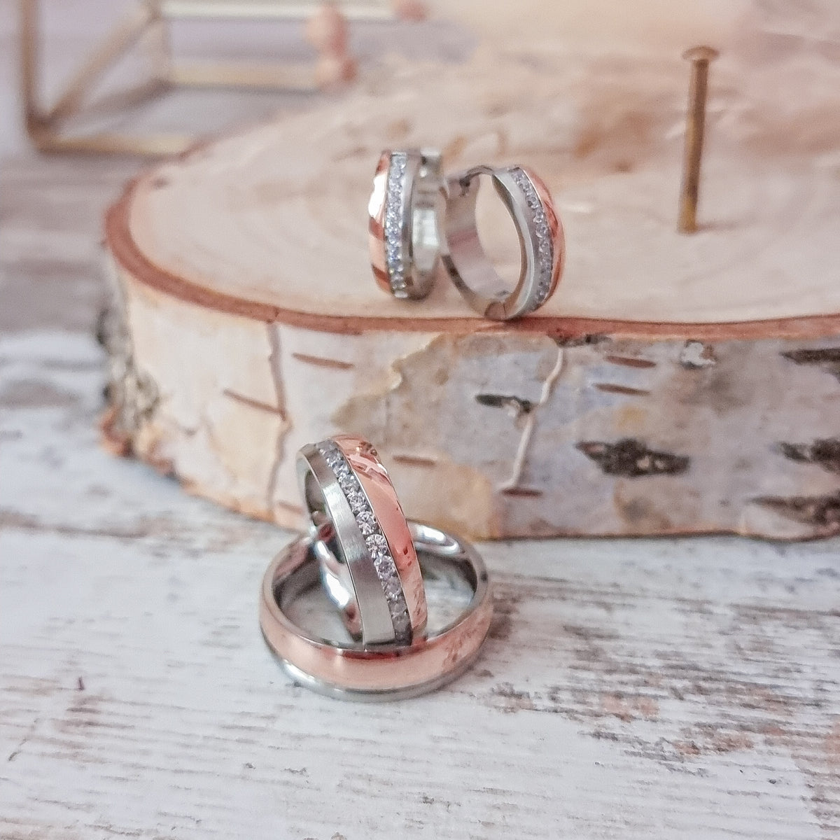 ANGEBOT Partnerringe HOPE Bicolor + Gratis Creolen