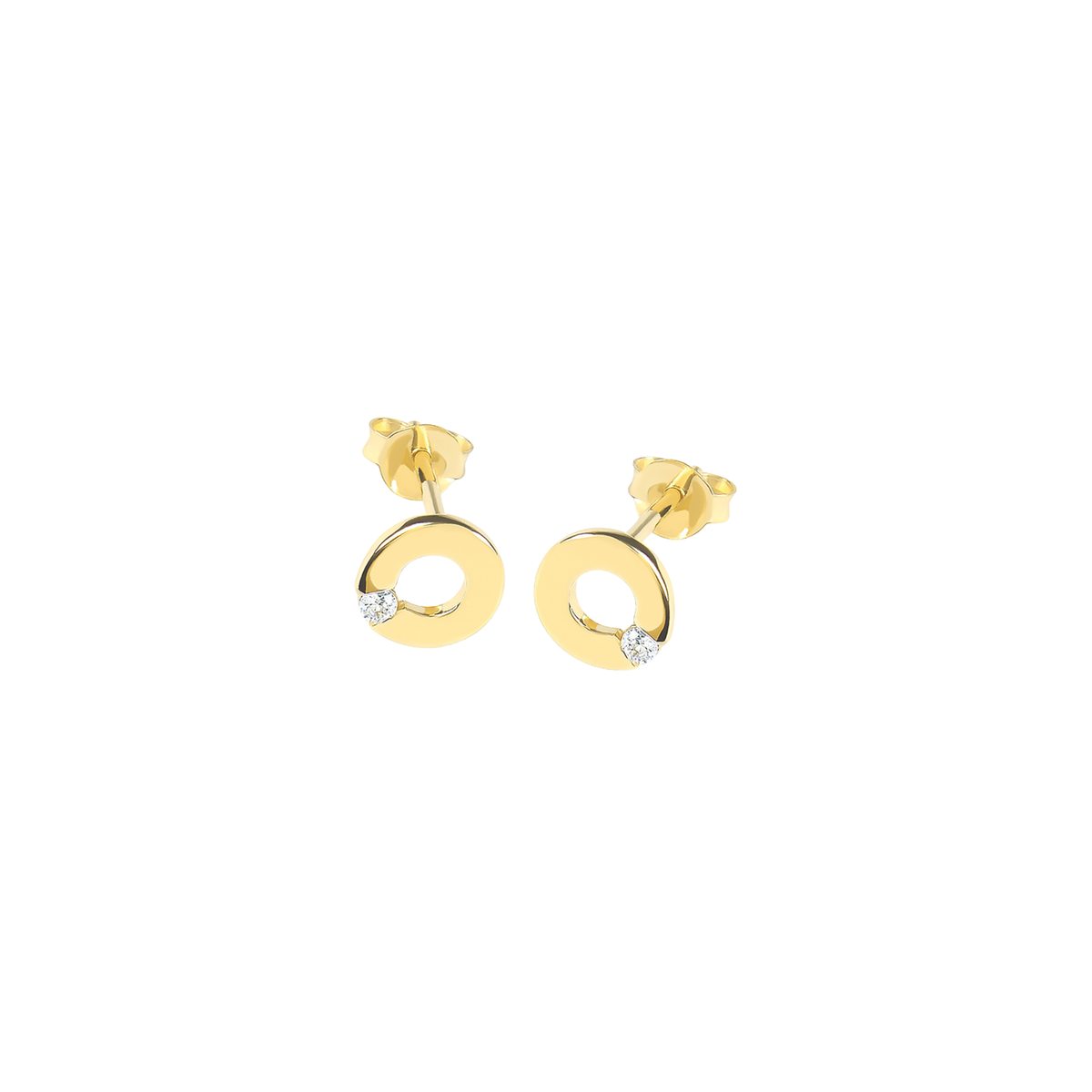DOOSTI Damen Ohrstecker 333/- Gelbgold - Kreisglanz