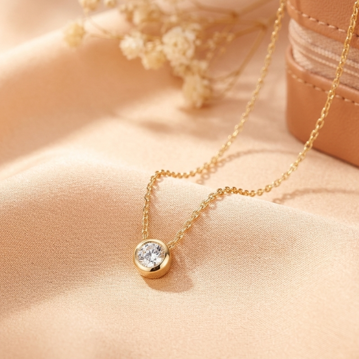 DOOSTI Damen Collier 333/- Gelbgold - Kernlicht