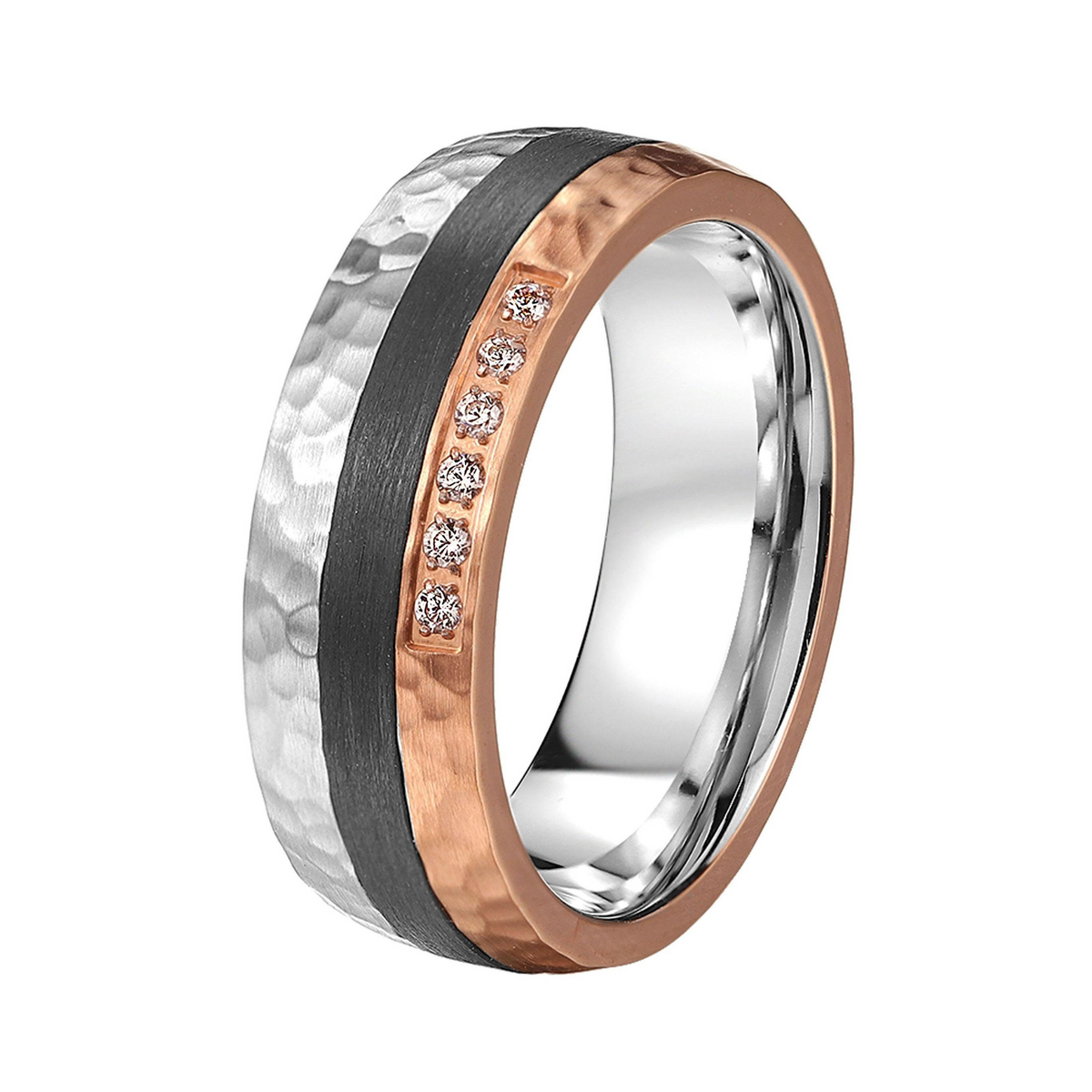 DOOSTI Partnerring / Trauring - STRONG BICOLOR Carbon