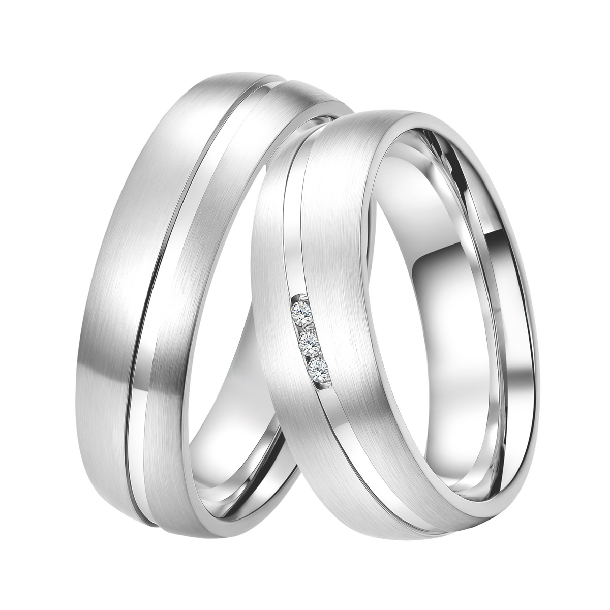 DOOSTI Partnerring / Trauring - HIGHLIGHT SILVER