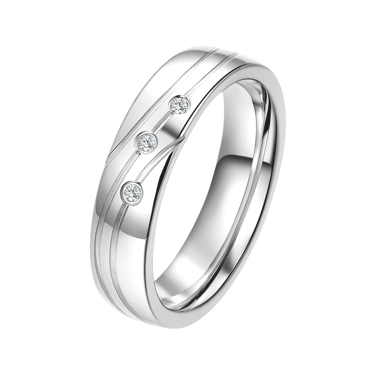 DOOSTI Partnerring / Trauring - LINES SILVER