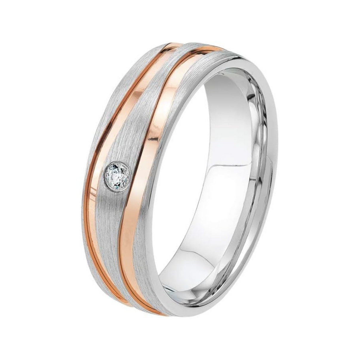 DOOSTI Partnerring / Trauring - TWO WAYS BICOLOR