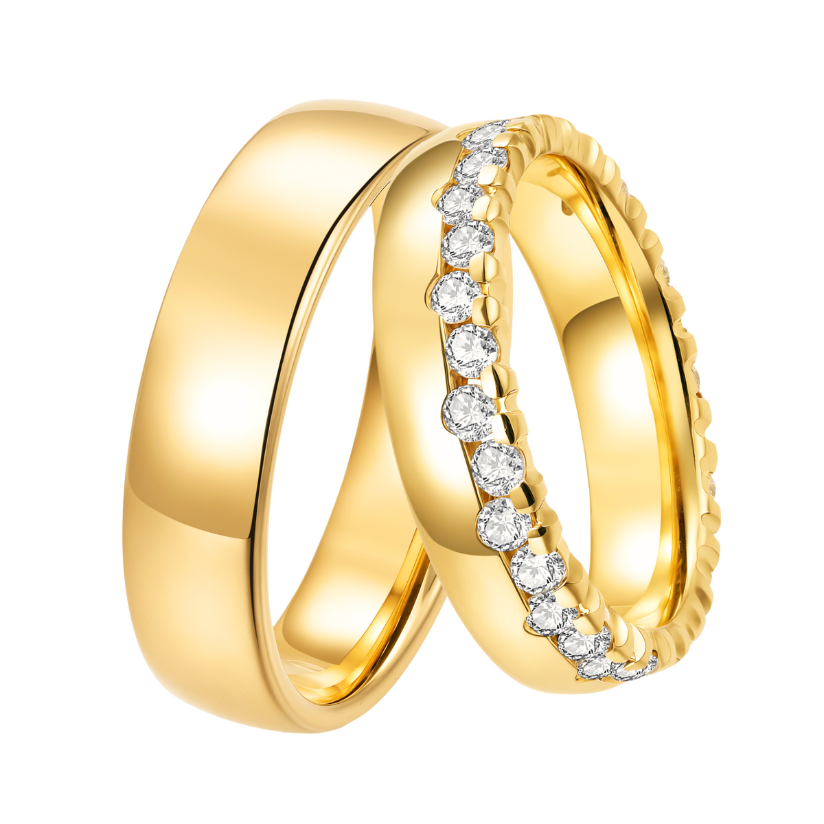 DOOSTI Partnerring / Trauring - CROWN YELLOW