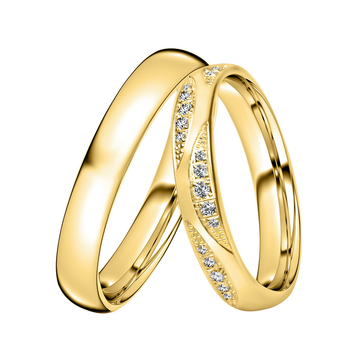DOOSTI Partnerring / Trauring - CHARM YELLOW