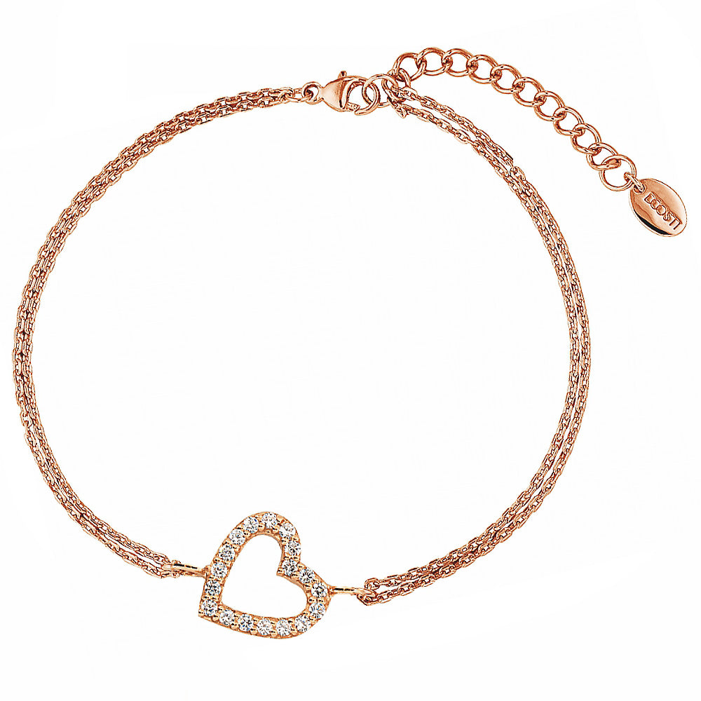 DOOSTI Zartes Armband 925 Silber Rosegold vergoldet