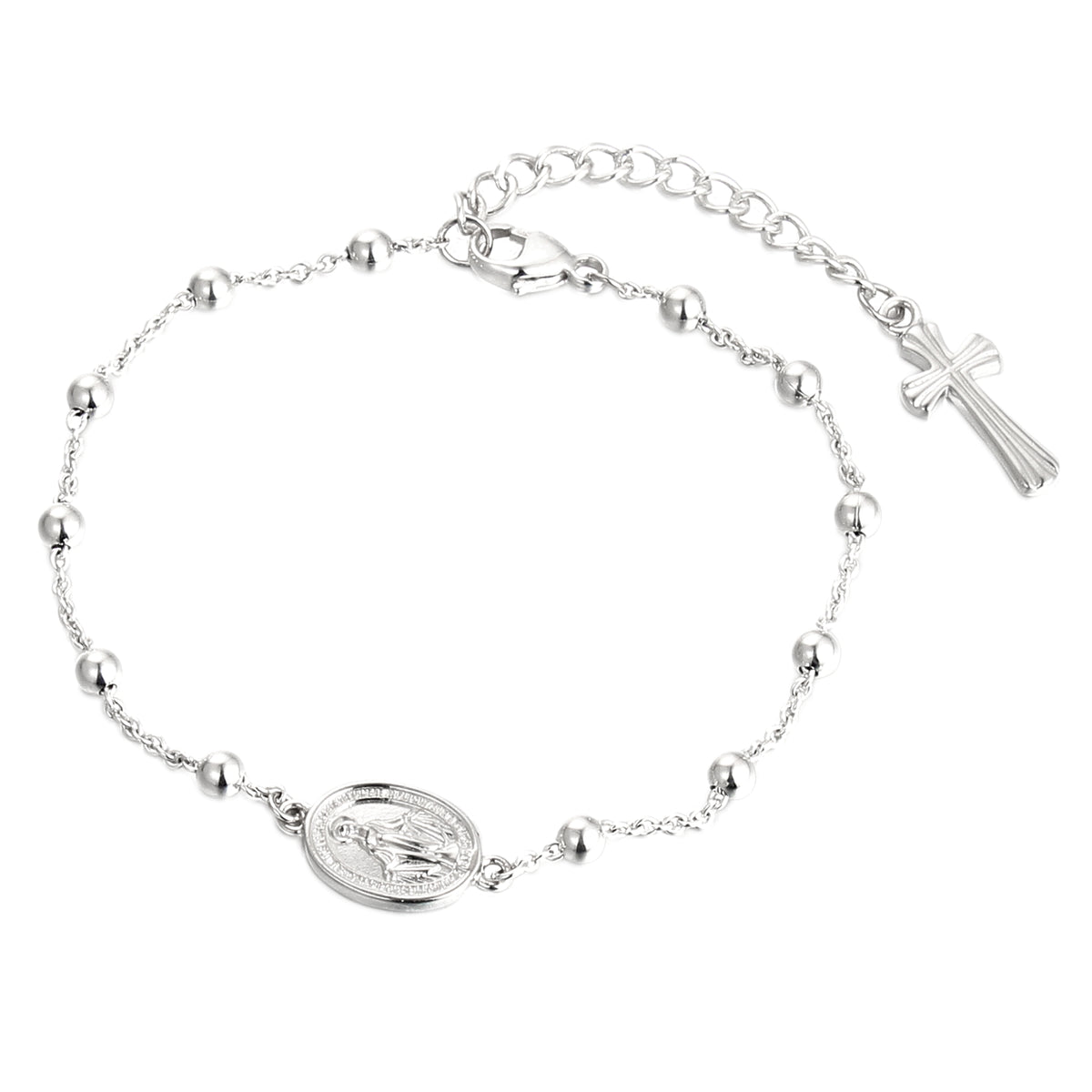 DOOSTI Damen Armband 925/Silber - Rosenkranz