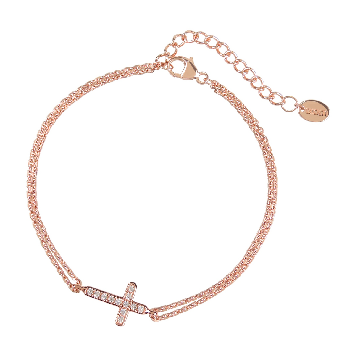 DOOSTI Damen Armband 925/Silber - Kreuz