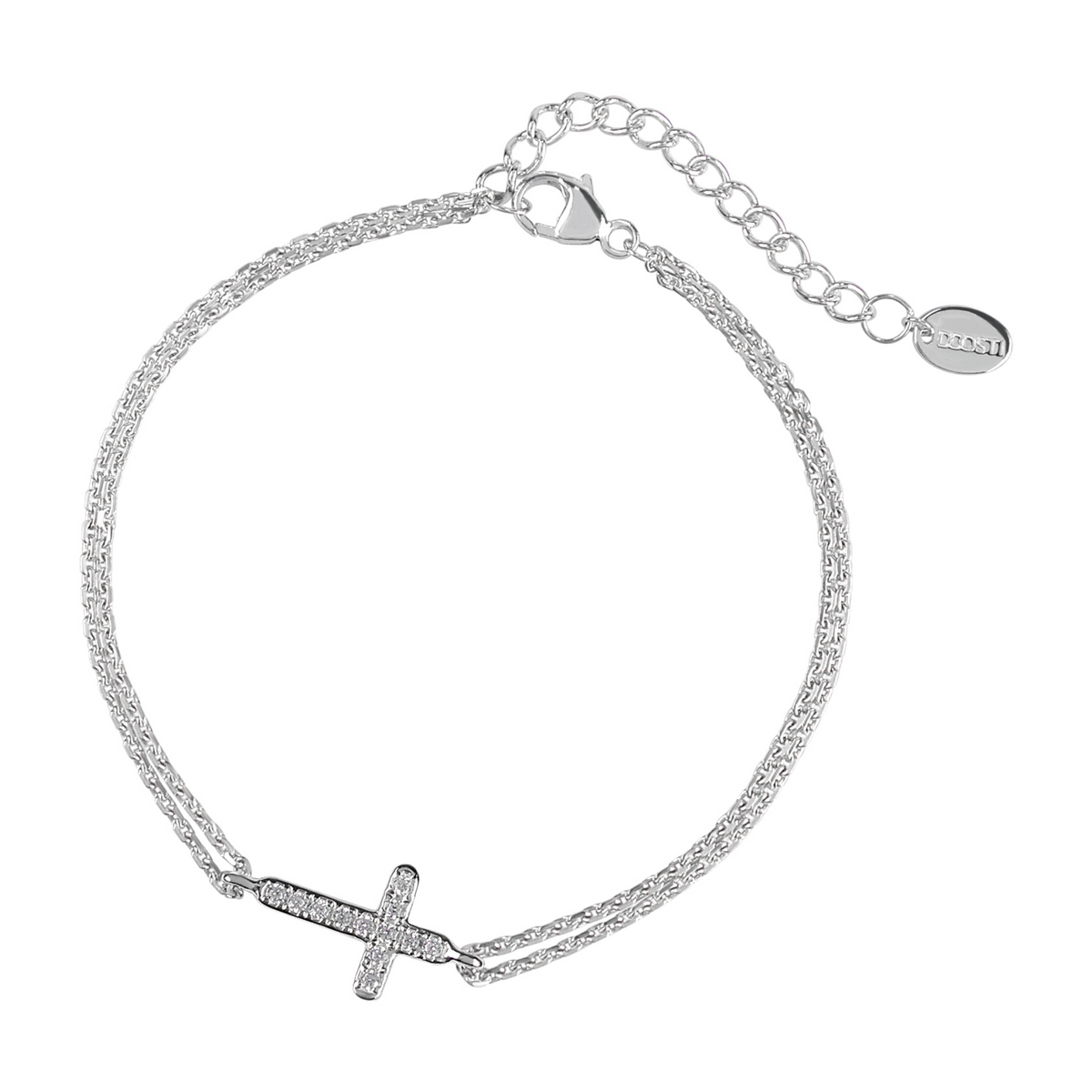 DOOSTI Damen Armband 925/Silber - Kreuz