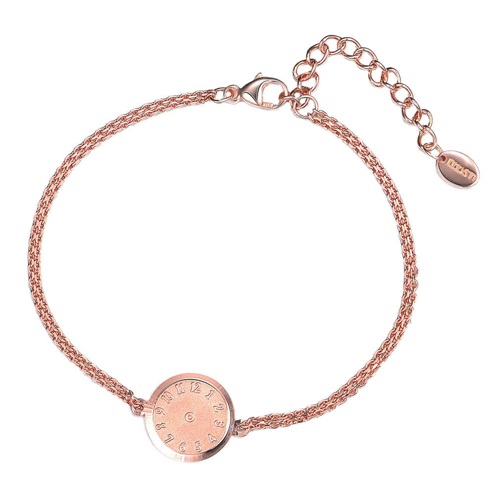 DOOSTI Damen Armband 925/Silber - Geburtsuhr (inkl. Gratis Gravur)