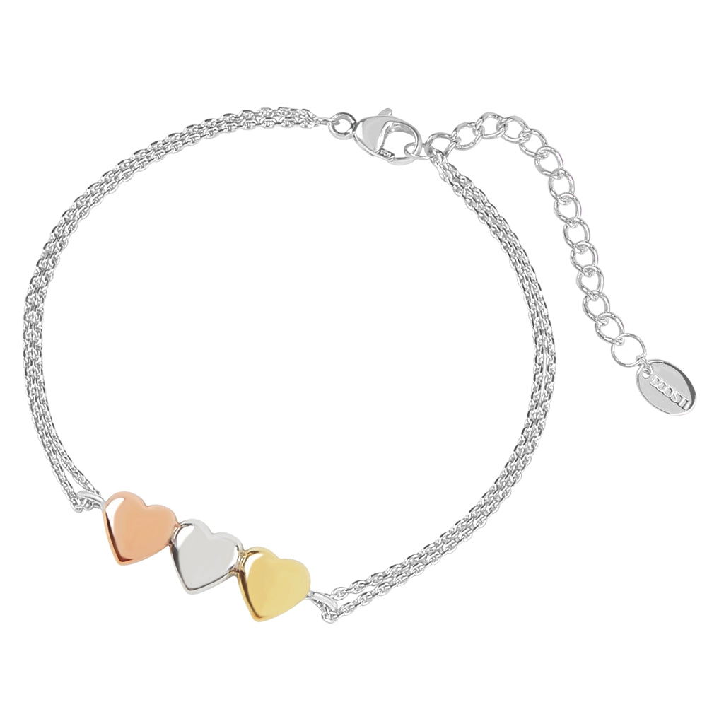 DOOSTI Damen Armband 925/Silber - Herzen