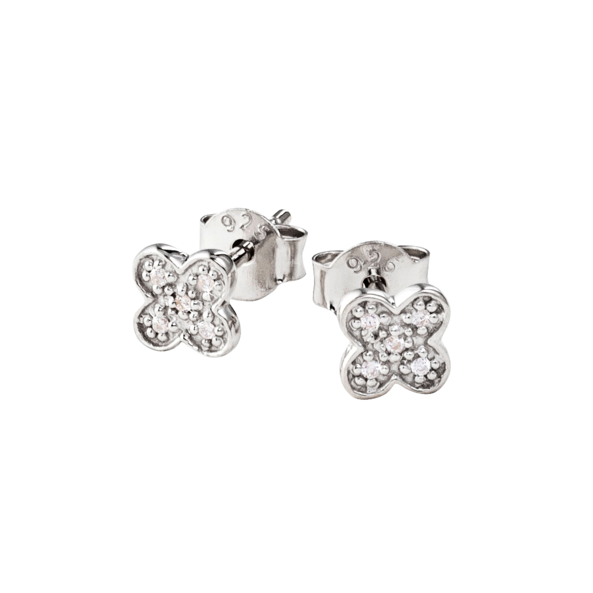 DOOSTI Damen Ohrstecker 925/Silber - Glück