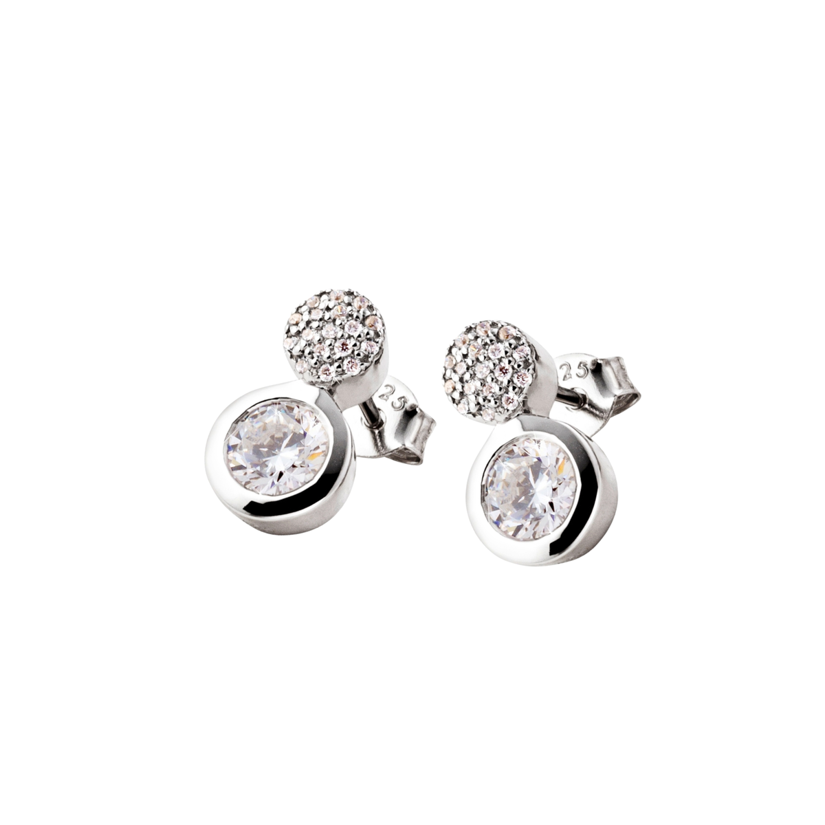 DOOSTI Damen Ohrstecker 925/Silber - Kreisduett